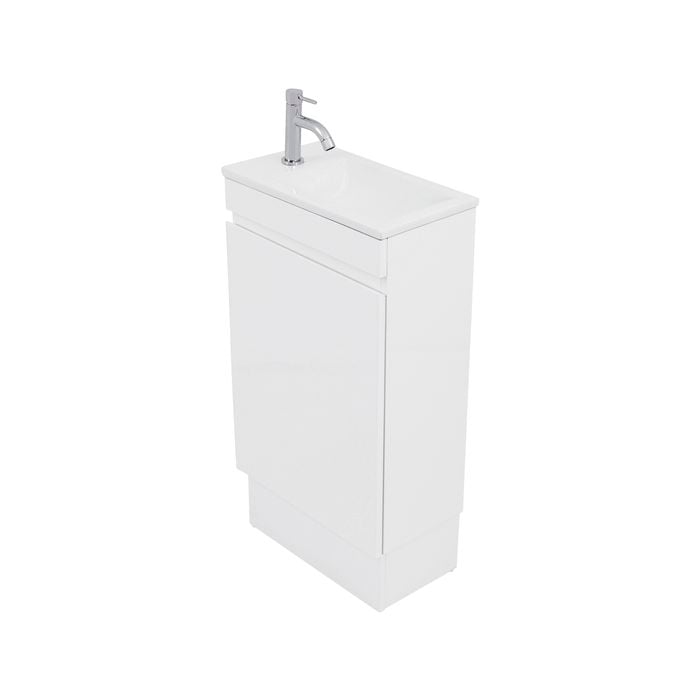 CIBO 450mm White Tonic Mini Full Height Bathroom Vanity