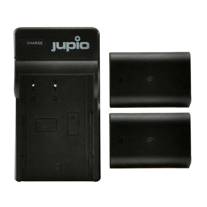 Jupio 2x Battery 1860mAh & USB Single Charger Kit For Panasonic DMW-BLF19E