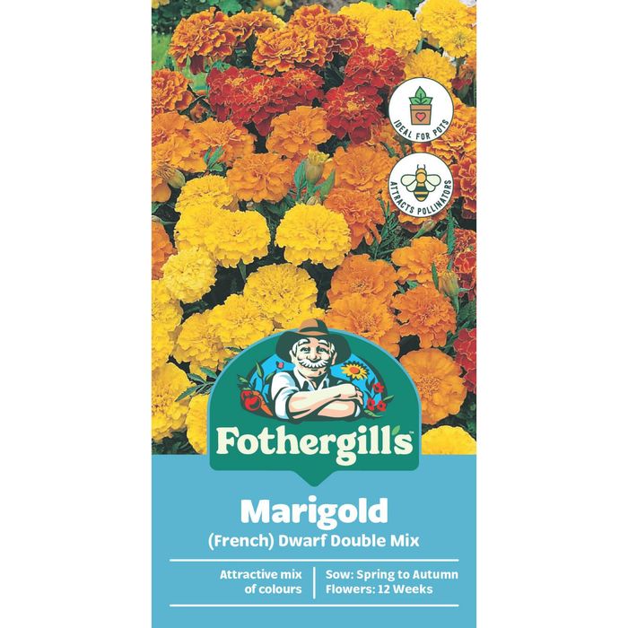 Fothergill's Dwarf Double Marigold Flower Seeds