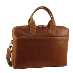 Pierre Cardin s Italian Leather 15" Laptop Computer  Travel Tan
