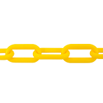  Pinnacle 8mm 5/16″ x 25m Yellow Plastic Chain