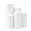 5pcs Metal Round Plinths Cylinder Pedestal Stands for Party Large Tables