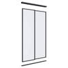 Lugna 2100 x 1200mm Black Melamine Wardrobe Double Sliding Doors