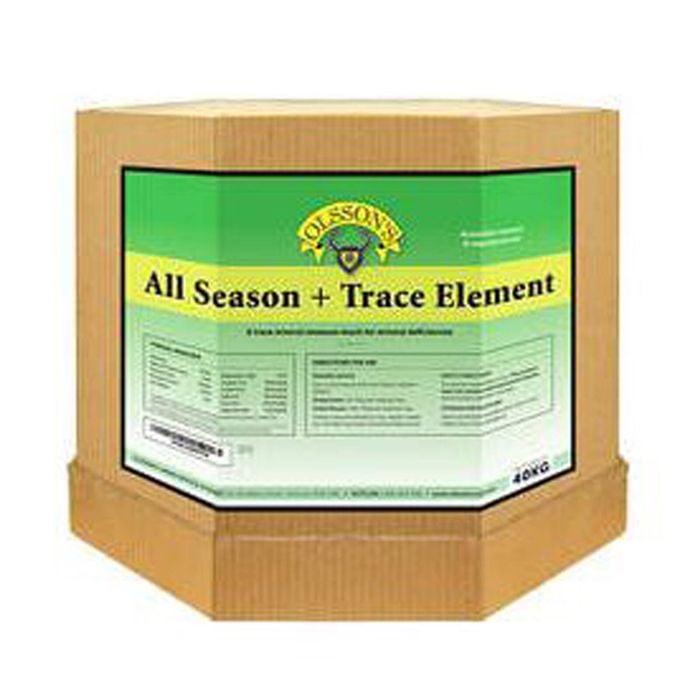 Olsson All Seasons + Trace Element Salt Lick Livestock Feed Supplement 15kg