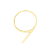 Sandleford 120mm Brass Toorak Number 9