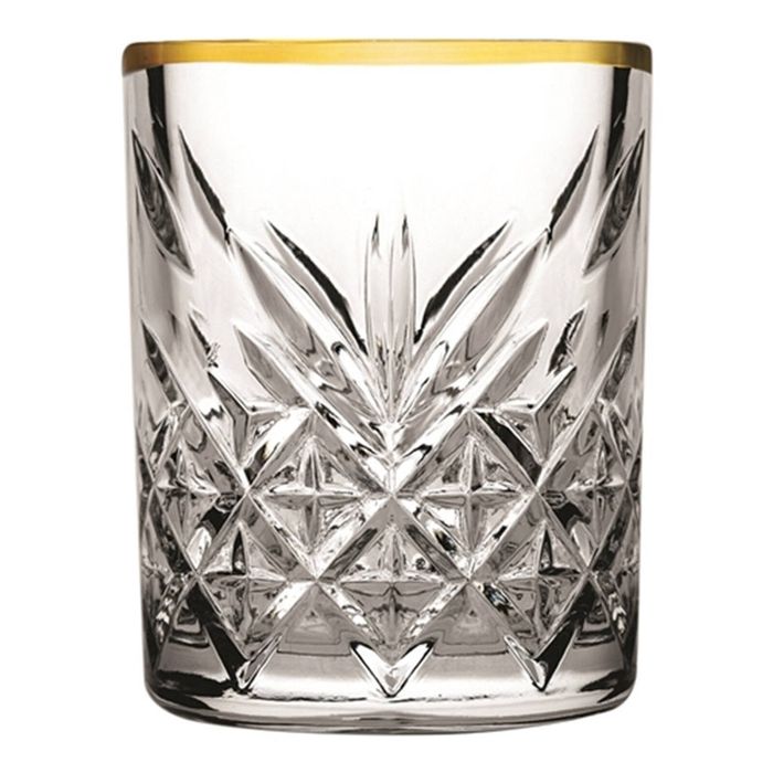 Pasabahce Timeless Golden Touch 60ml Shot Glasses - Set of 4
