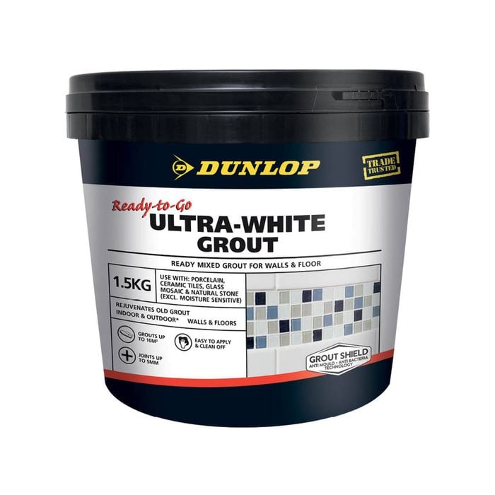 Dunlop 1.5kg Ultra White Ready-To-Go Coloured Grout