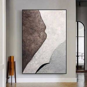 Contemporary Abstract Hand Painted Ready To Hang Oil Painting (75x120cm)