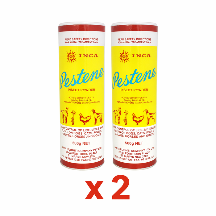 2 X Inca Pestene Insect Powder 500g Bundle