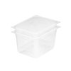 SOGA 1/2 GN Polycarbonate Food Pan 200mm Clear 2 Pack