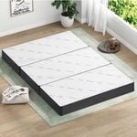 STARRY EUCALYPT Folding Mattress 3-Fold Bamboo Foldable Mattresses Double