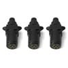 Elinz Trailer Plug 7 PIN Small Round Plastic Connector Adaptor Socket Car Caravan Boat 3x
