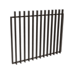 ProtectorAl 1201 - 1500 x 1200mm Black Aluminium Garden Gate Radiator - Black