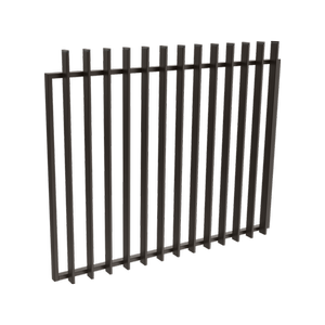 ProtectorAl 1201 - 1500 x 1200mm Black Aluminium Garden Gate Radiator - Black