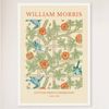 Galrie William Morris Trellis Cotton Print (1864) Timeless Elegance for Your Home, White Frame, A2 42 x 60cm (16 x 24inch)