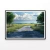 Countryside Road Stage  Print 100% Australian Made 90x60cm  (Poster)