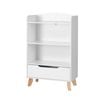 Keezi Kids Bookshelf 3 Tiers Storage Bookcase Drawer