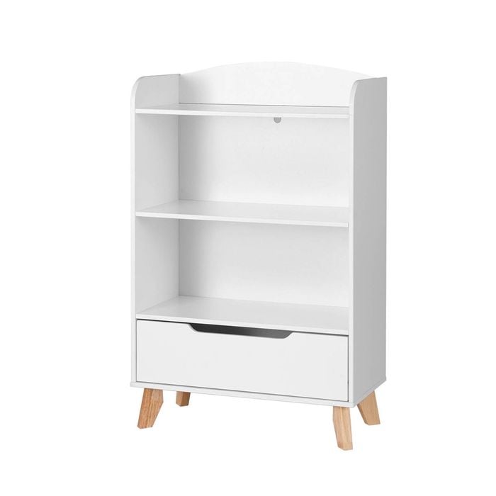 Keezi Kids Bookshelf 3 Tiers Storage Bookcase Drawer