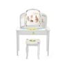 Costway Kids Vanity Table &Chair Set Pineapple Children Dressing Table