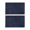 2PK Bambury Elvire 800gsm Soft Absorbent Cotton Bath Mat 48x78cm Blue