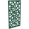 ProtectorAl 300-1200 x 1201-2400mm Dark Green/Gloss White Squares Unframed Composite Deco Panel