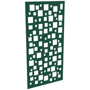 ProtectorAl 300-1200 x 1201-2400mm Dark Green/Gloss White Squares Unframed Composite Deco Panel