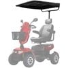EQUIPMED Mobility Scooter & Power Wheelchair Shade Canopy Roof, 1-Inch Mount, 3 Height Settings, Black