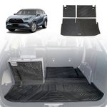 AUSGO Boot Liner for Toyota Kluger Grande 2021-Onwards 3-Piece Set Cargo Trunk Mat