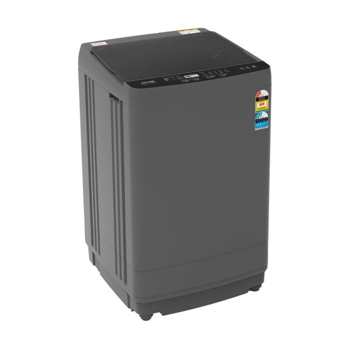 Heller Washing Machine 8kg Top Loader Child Lock Spin Speed 720 RPM Grey