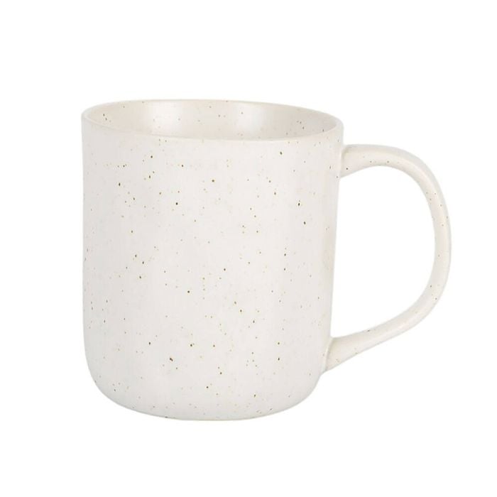 4pc NF Living Mirth Mug 350ml Capacity Ceramic Mugs Stoneware Dinnerware White