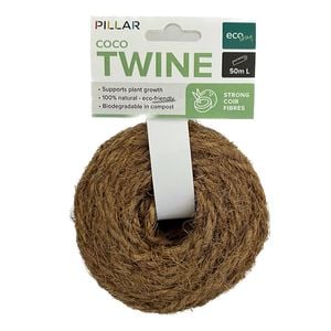 Pillar 50m Natural Coir Twine Plant Tie