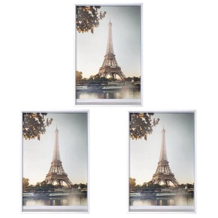 3PK Frankie & Me Woo Poster Picture Frame Home/Office Photo Decor 50x76cm White