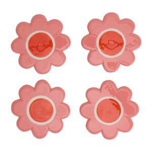 Annabel Trends Ceramic Coaster Set Drink Mat Table Protector 11cm Flower