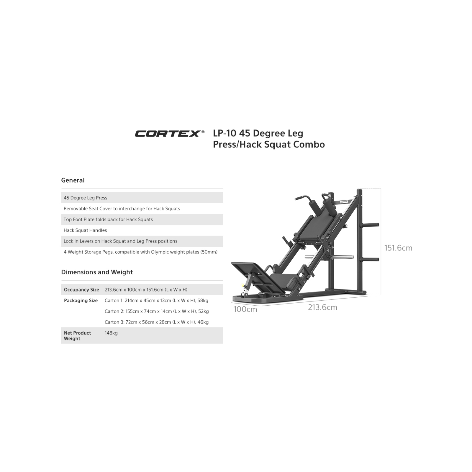 Cortex vertical leg press sales