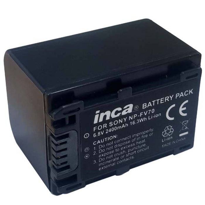 Inca 780952 Li-ion Battery Replacement For Sony Np-fv70