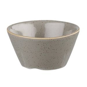 Churchill Sauce Dish Stonecast X Squared Peppercorn Grey 3oz Ceramic Tableware