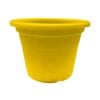 Eden 25cm Round Transparent Yellow Plastic Pot