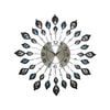 Metal Crystal Wall Clock Large Modern Home Room Art Luxury Decor Watch Silent