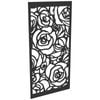 ProtectorAl 300-1200w x 1201-2400h Dark Charcoal/Gloss White Roses Unframed Composite Deco Panel