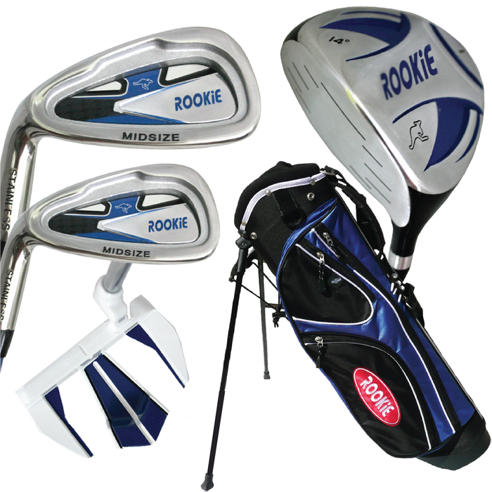 Rookie - Kids Golf Set LH - 5 Pce Blue 4 to 7 YRS