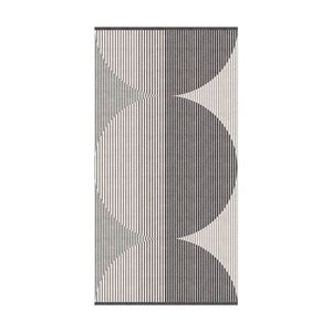 KAS Australia Oversized Harri Hand Towel Modern Cotton Jacquard 550GSM Charcoal