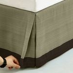 CottonMore Premium Cotton Quality Bed Skirt Valance including Cotton Fabric Go Over Bed Base - King
