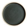 Olympia Canvas Flat Round Plate Green Verdigris Stoneware 180mm (6 Pack)