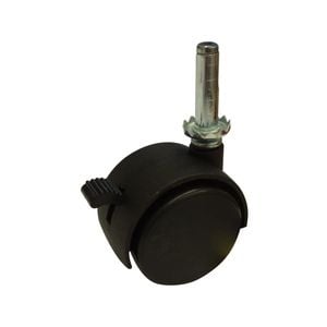 Move It 50mm Hooded Socket Furniture Castor With Brake - 2 Pack