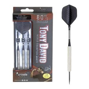 Formula Sports Tony David 80% Tungsten Darts Steel Points 24g