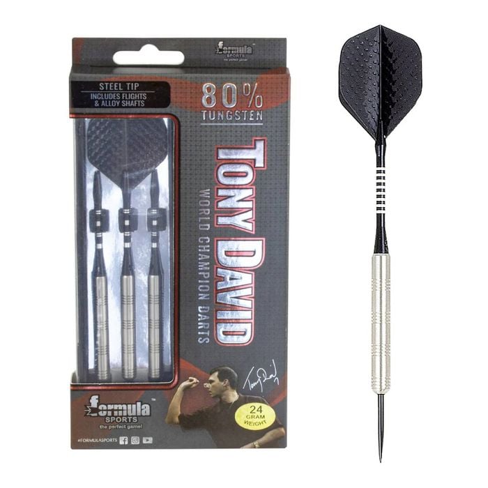 Formula Sports Tony David 80% Tungsten Darts Steel Points 24g