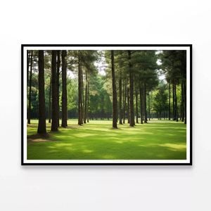 Pine Trees Line the Forest  Print 100% Australian Made 120x90cm  (Poster)
