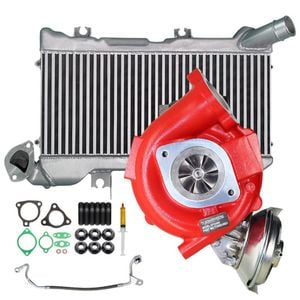 GEN1 High Flow Turbo+48mm Intercooler+Oil Feed Pipe For Toyota LandCruiser 78 Series VDJ78R 1VD-FTV V8 4.5L