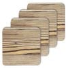 4pc Ladelle Hardboard Cork Backed Timber Drink Coasters