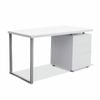 Office Computer Desk Study Table Home Metal Student Drawer Cabinet White